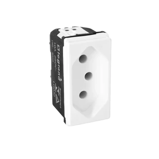 Modulo Tomada 2 Pinos + Terra 10a Pial Pop em Oferta na Shopee