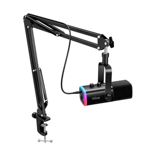 Microfone Gamer USB/XLR Fifine Ampligame AM8T com Suporte Preto