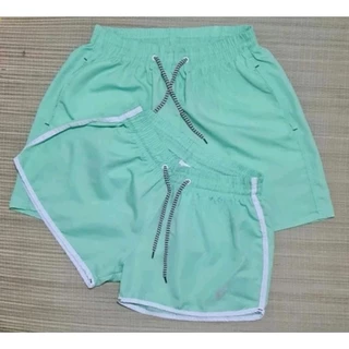 Kit short casal moda praia verão COM SÍMBOLO NK/ Kit mozão / Conjunto casal 2 peças