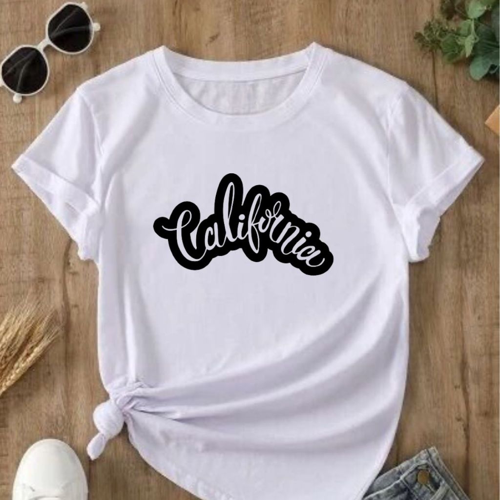 Camiseta Blusinha T Shirt Babylook Feminina Moda Estampa California,Wild  Soul