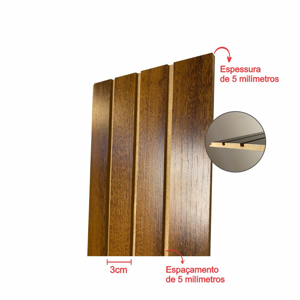 15 Revestimento Ripado Painel Placa Decorativa MDF 53x15cm | Shopee Brasil