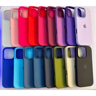 Capinha Case Silicone Aveludada Câmera Aberta Compatível Para iPhone 16 PRO