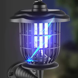 Lâmpada Mata Mosquito Solar e Usb LED para Paisagismo Externo Luz Controle de Pragas Insetos