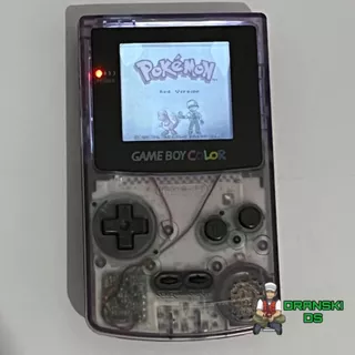 Game Boy Color Atomic Purple Com Backlight + Pokémon RED (Leia)