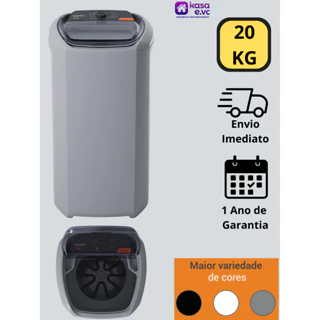 Máquina de Lavar Wanke 20Kg Premium Semi-Automática Batedor Robusto Cinza