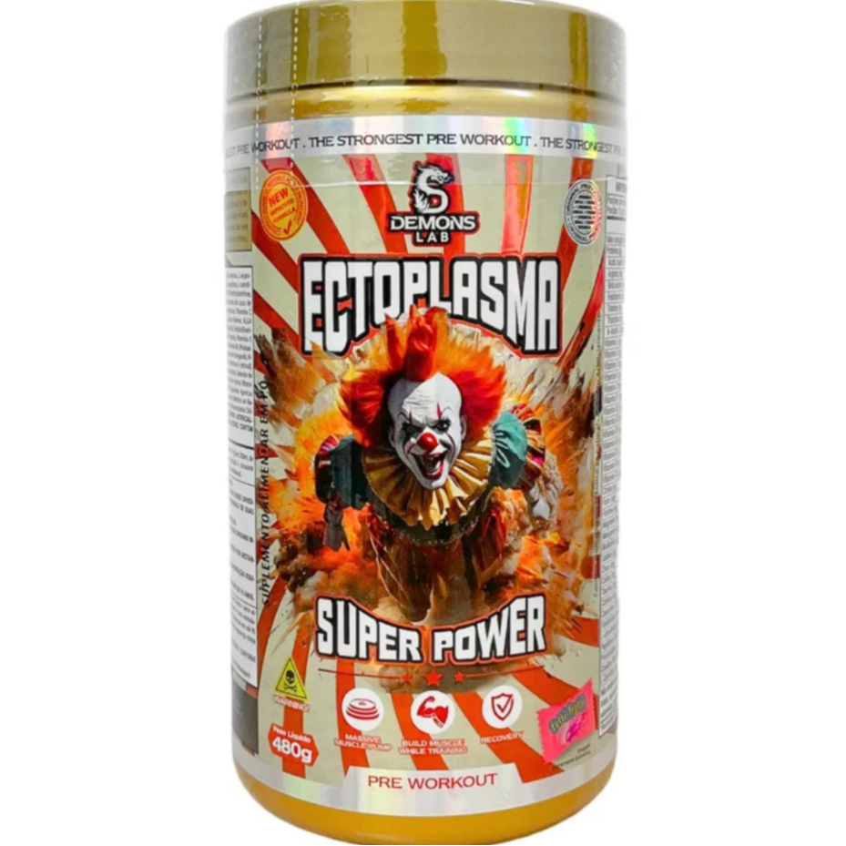 Pre Treino ECTOPLASMA SUPER POWER 480G TUTTI FRUIT DEMONS LAB | Shopee ...