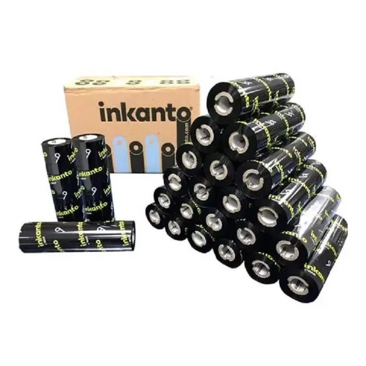 Ribbon para Impressora Térmica Unidade Cera 110mm x 74m Zebra