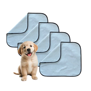 Kit 4 Tapete Higiênico Lavável Para Cães Cachorro Pet Grande 80x60 Reutilizável Absorção Premium
