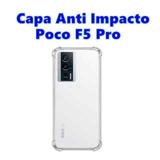 Capa Anti Impacto Poco F5 Pro Capinha De Silicone Com Borda Protetora Transparente Para Celular Pocophone