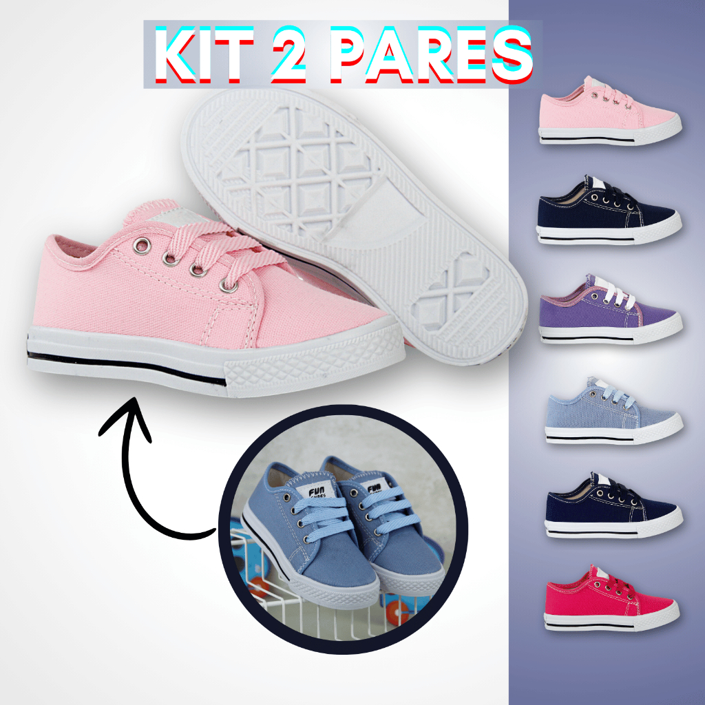 KIT Tenis Infantil Menina Bebe Menino Tênis Baby Unissex Bebê Leve Macio Novo Lançamento