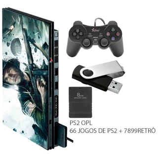 Play 2 c/ sistema opl (7899) jogos