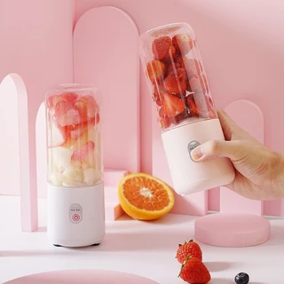 500ML Espremedor Elétrico Mini Liquidificador Portátil 6 Lâminas De Suco De Alimentos Misturador Leite Smoothie -ZJ189