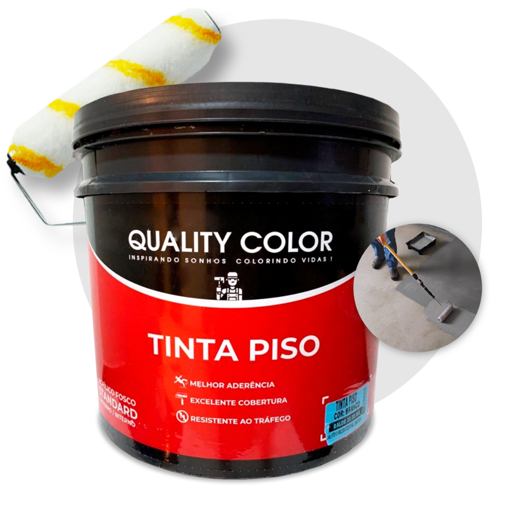 Tinta Para Piso Quadra Calçada Garagem Alto Rendimento VÁRIAS CORES ...