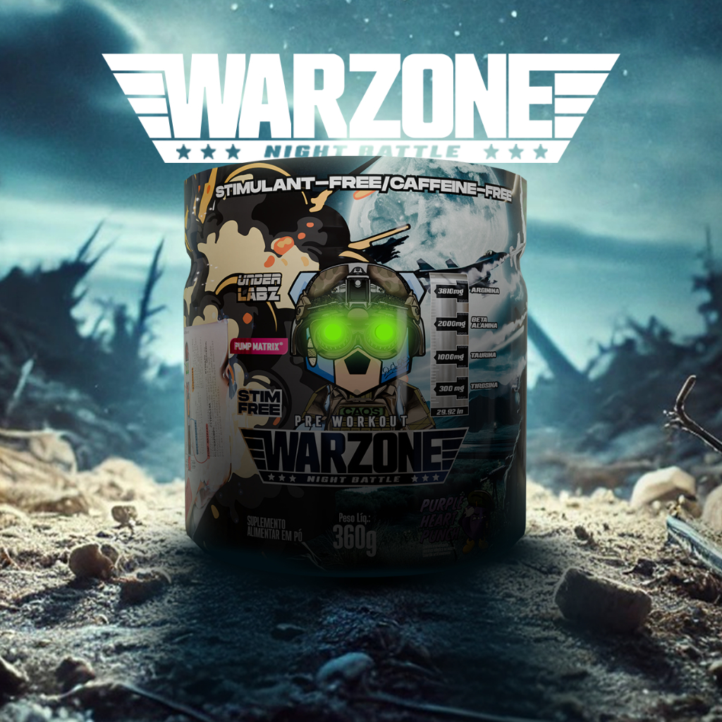 Pré Treino Warzone Night Battle 360g (livre de estimulantes) - Under Labz | Shopee Brasil