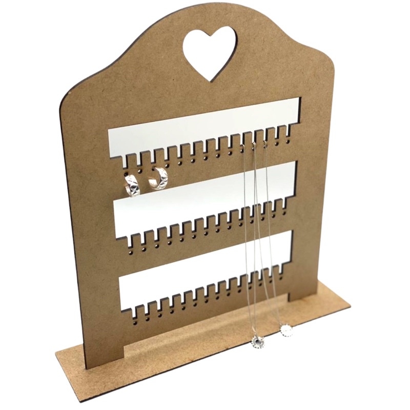 Suporte para brinco e acessórios organizador porta jóias MDF decorativo ...