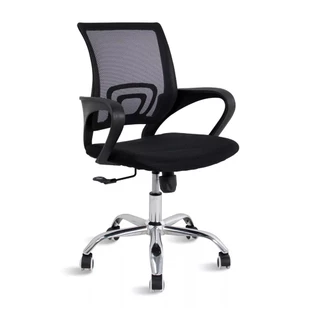 Cadeira Gamer Giratória para Escritório Mesh Preta Tela Estofado Home Office Altura Ajustável Conforto Versatilidade