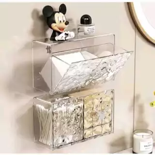 Suporte Para Banheiro De Parede Multiuso Acrilico Prateleira