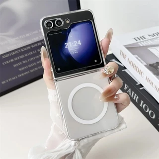 Capinha Capa Para Z FLIP 6 Silicone Magnética Magsafe Case Protetora Anti Impacto Transparente