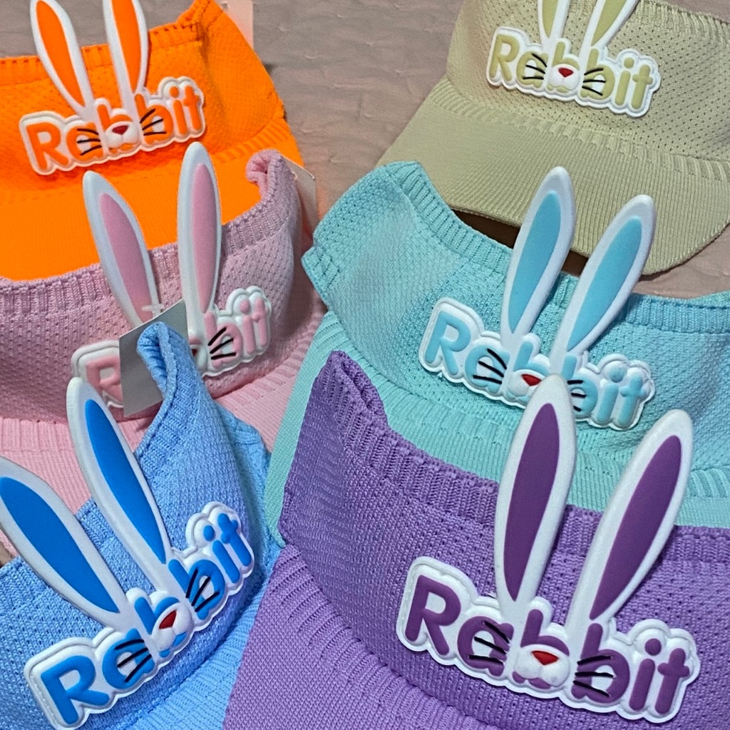 Viseira infantil Rabbit Meninos e Meninas Com Orelhinhas de Coelho