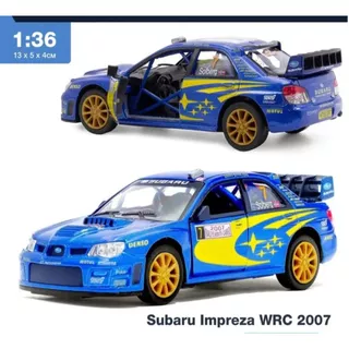 Carro Miniatura Subaru Impreza Wrc 2007 Carrinho Ferro Escala 1/36