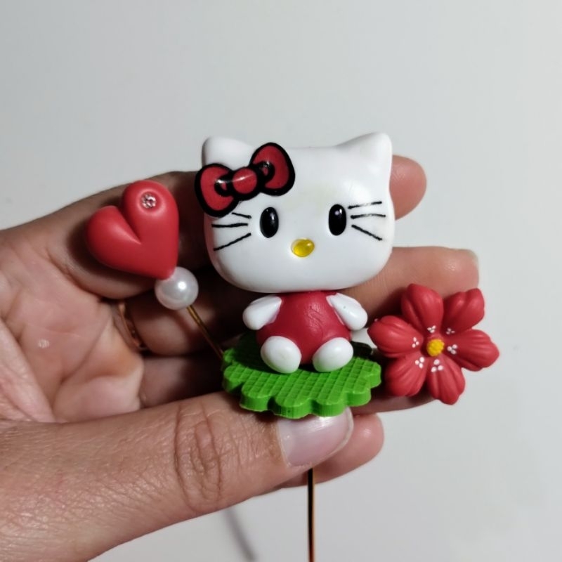 Kit enfeites de Chima de Biscuit Hello kitty Vermelha | Shopee Brasil