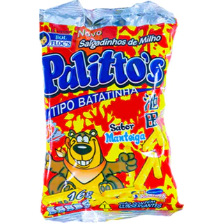 10 Salgadinhos Palitto's 30g Tipo Batatinha