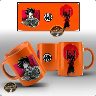 Caneca Xicara Goku Dragon Ball - Cerâmica 325ml