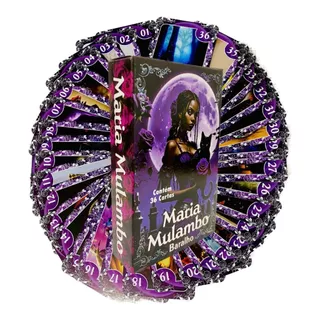 Baralho da Pomba Gira Maria Mulambo Tarot 36 Cartas com Manual em Oferta na Shopee