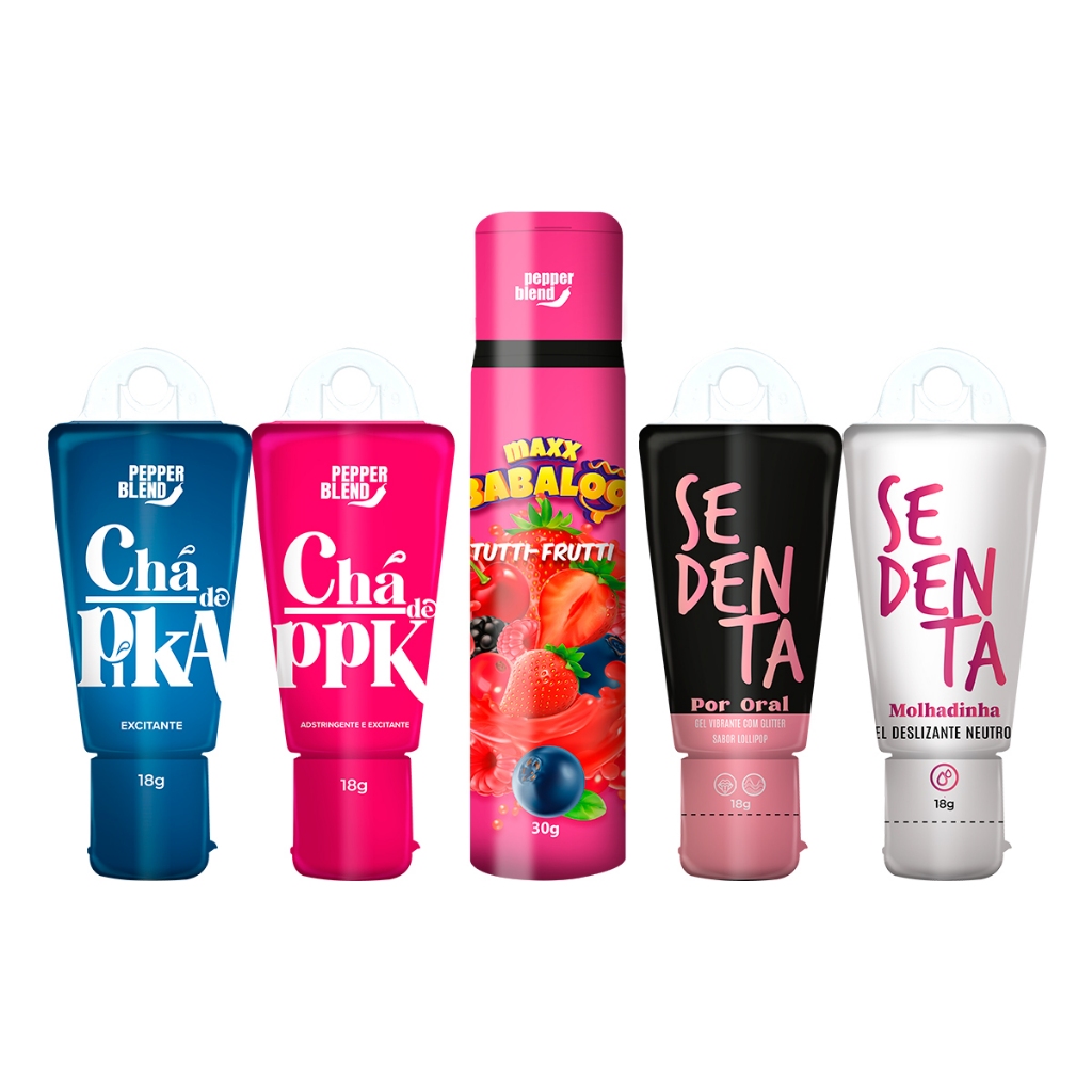 Kit 5 Produtos Sex Shop Excitante Vagina Apertadinha Gel Engrossa Aumenta Sedenta Molhada Lubrificante Vibrador Líquido