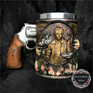 Caneca/Copo Leon S. Kennedy Resident Evil 4 - 3D Resina