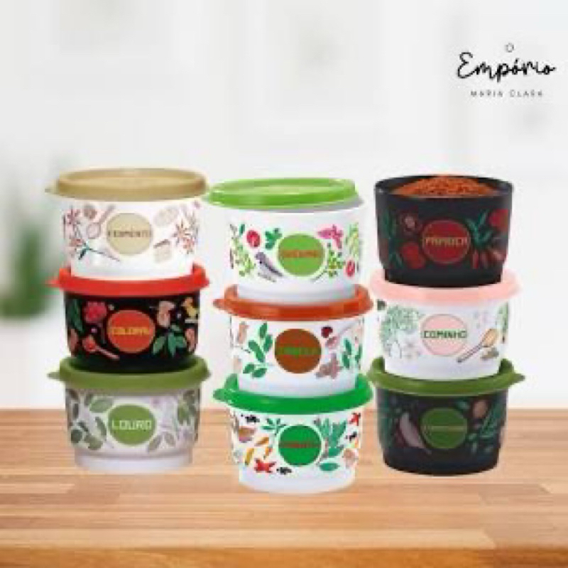 POTINHO TEMPERO 140ML FLORAL TUPPERWARE | Shopee Brasil
