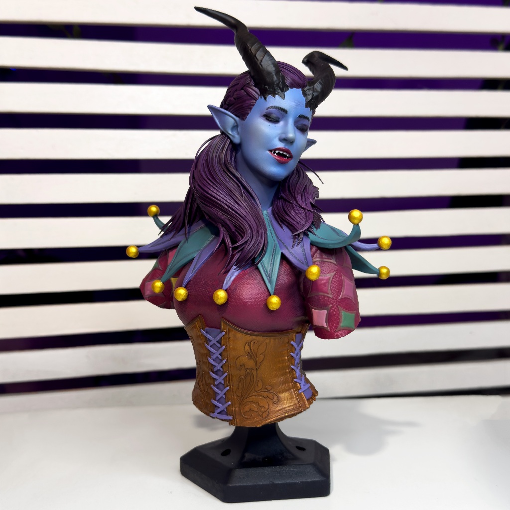 Alfira - Busto - baldurs gate 3 - Action Figure - Colecionavel - Decoração