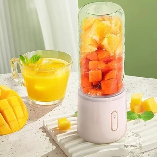 500ML Espremedor Elétrico Mini Poderoso Liquidificador Portátil 6 Lâminas Liquidificador de Suco de Alimentos Milkshake -ZJ189