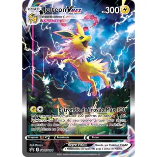Carta Pokémon Jolteon Vmax Português Brilhante Charizard Pikachu