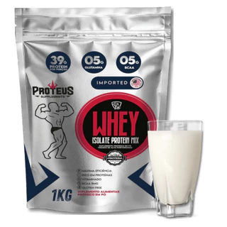 Whey Protein Isolate Protein Mix Silver Isolado e Concentrado 39g Proteína por porção - Refil de 1kg