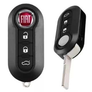 Carcaça chave Canivete FIAT Punto 500 Siena Palio Bravo Strada Carcaça Botões Brancos + Lâmina