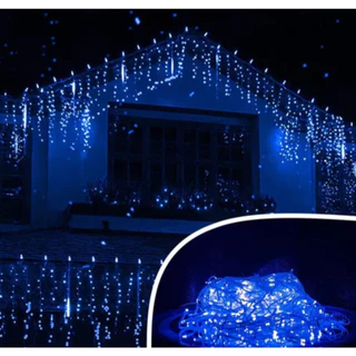 Cascata 400 BF Led 10m Externa Blindada Natal A Prova D'agua Cor Da Luz Azul, Branco Frio