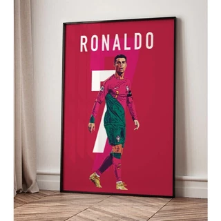 Quadro decorativo cristiano ronaldo CR7 numero 7 lendário profissional grande sala quarto decoração