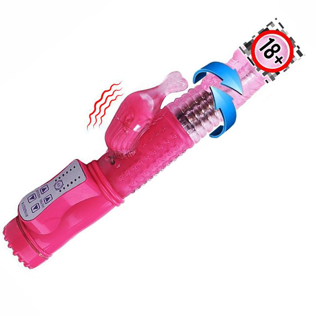 Pênis Vibrador Rotativo Giratório 23cm com 42 Funções
