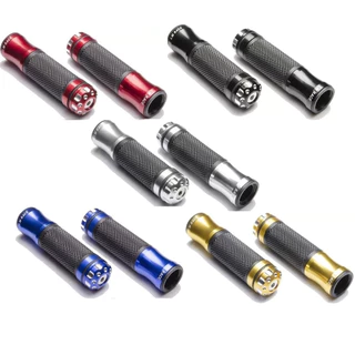 Manopla Punho Luva Esportiva Moto Em Alumínio Para Honda Yamaha Universal Cores em Oferta na Shopee