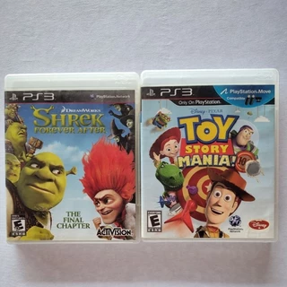 Pack Infantil Shrek Forever After + Toy Story Mania Ps3 - Game Mídia Física - Jogos Originais Seminovos