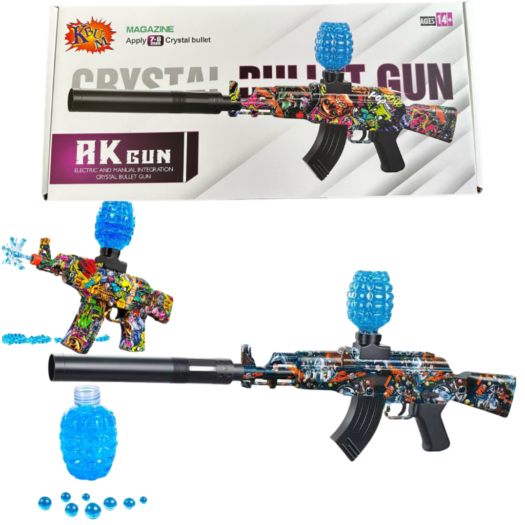 Brinquedo Lançador A-K de Bolinha de Gel Automática Recarregável presentes para criança