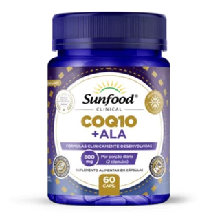 Coenzima Q10 + Acido Alfa Lipoico 1000mg 60 Capsulas Sunfood