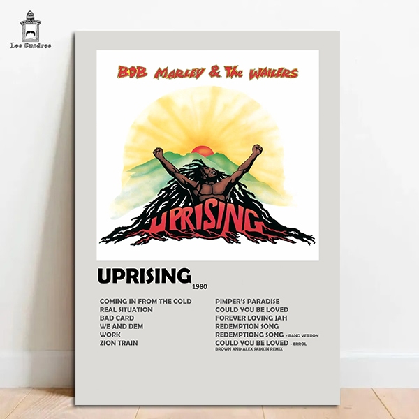 Quadro Placa Decorativa Bob Marley The Wailers Catch A Fire em MDF