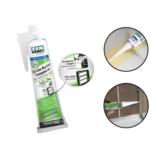 Adesivo Silicone Acético Transparente Bisnaga 50g - Tek Bond