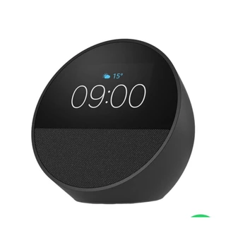 Echo Spot com Alexa: Despertador inteligente com som vibrante e Alexa Caixa de som- Lançamento