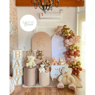 trio capas cilindros bege + capa painel romano bege 2m x 1m veste fácil festa