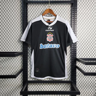 Camisa Corinthians Retrô Preta Mundial 2000 Tailandesa 1:1