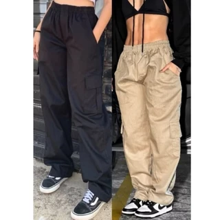 Calça Cargo Feminina C/ Elástico - ENVIO IMEDIATO