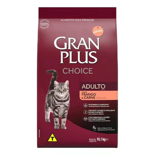 Ração Gran Plus Choice Gatos Adultos Frango E Carne 10,1kg